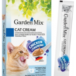 Garden Mix Cat Cream Tavuklu - Taurin Kedi Sıvı Ödül Maması 15gr x 5