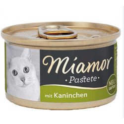 Miamor Pastete Tavşanlı Kedi Yaş Maması 85gr
