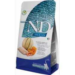 N&D Ocean Tahılsız Morina Balkabağı Karides ve Kavunlu Yavru Kedi Maması 1.5kg
