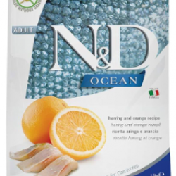 N&D Ocean Tahılsız Ringa Balığı ve Portakallı Yetişkin Kedi Maması 1.5kg
