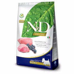 N&D Prime Kuzu Etli ve Yaban Mersinli Küçük Irk Yetişkin Köpek Maması 2.5kg