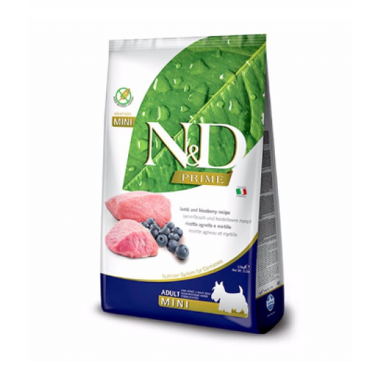 N&D Prime Kuzu Etli ve Yaban Mersinli Küçük Irk Yetişkin Köpek Maması 2.5kg N&D Prime Kuzu Etli ve Yaban Mersinli Küçük Irk Yetişkin Köpek Maması 2.5kg