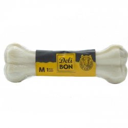 Delibon Vakumlu Dana Derisi Preslenmiş Kemik (M) 15cm-Beyaz