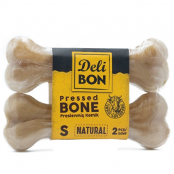 Delibon Vakumlu Dana Derisi Preslenmiş Kemik (S) 2'li 12cm-Natural