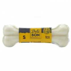 Delibon Vakumlu Dana Derisi Preslenmiş Kemik (S) 12cm-Beyaz