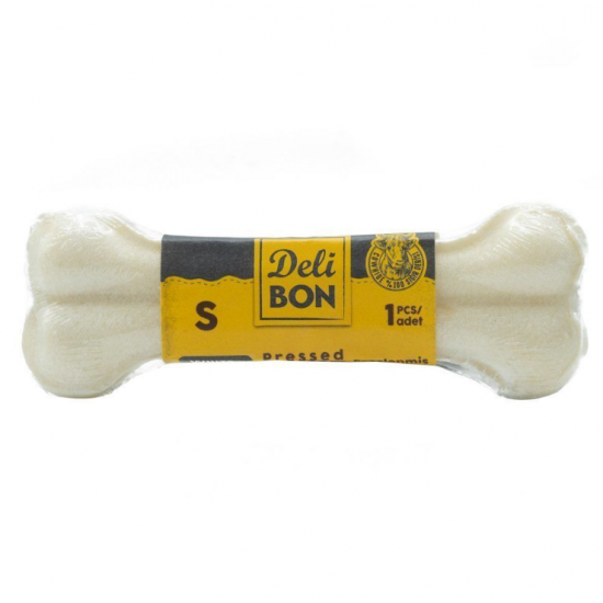 Delibon Vakumlu Dana Derisi Preslenmiş Kemik (S) 12cm-Beyaz Delibon Vakumlu Dana Derisi Preslenmiş Kemik (S) 12cm-Beyaz