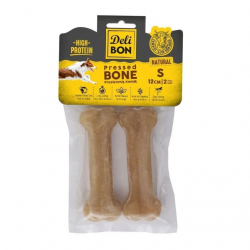 Delibon Dana Derisi Preslenmiş Kemik (S) 2'li 12cm-Natural