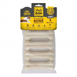 Delibon Dana Derisi Preslenmiş Kemik (S) 4'lü 12cm-Beyaz