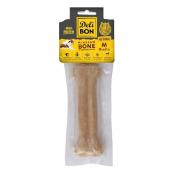 Delibon Dana Derisi Preslenmiş Kemik (M) 15cm-Natural