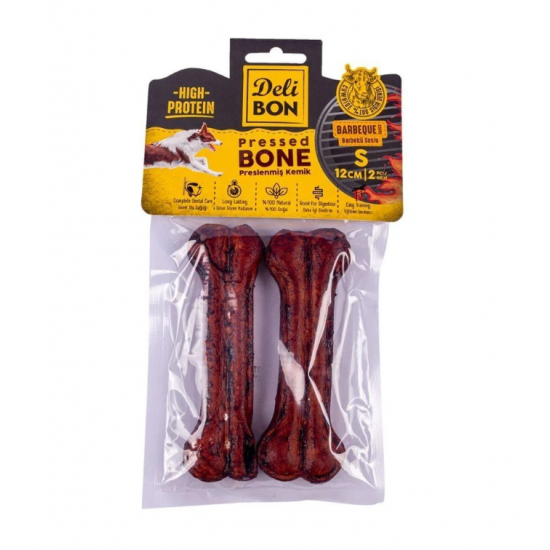 Delibon Dana Derisi Preslenmiş Barbekü Soslu Kemik (S) 12cm 2'li Delibon Dana Derisi Preslenmiş Barbekü Soslu Kemik (S) 12cm 2'li