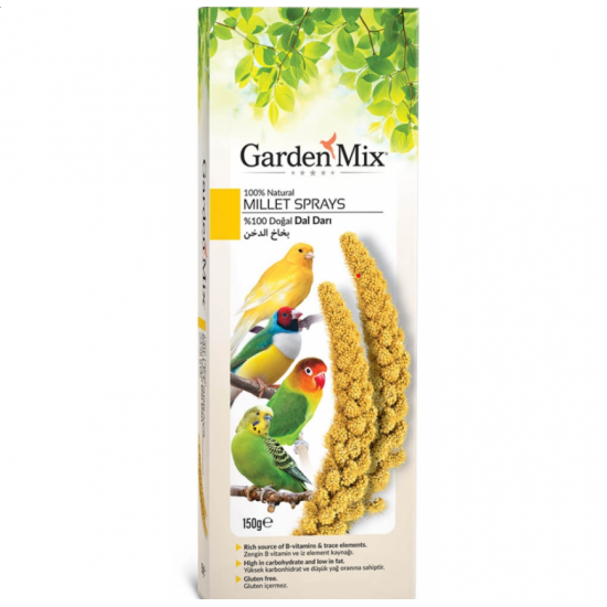 Garden Mix Platin Doğal Beyaz Dal Darı-150gr Garden Mix Platin Doğal Beyaz Dal Darı-150gr