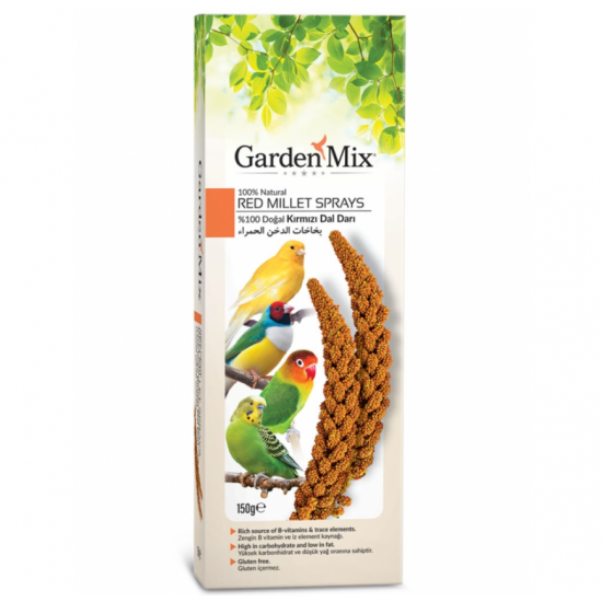 Garden Mix Platin Doğal Kırmızı Dal Darı-150gr Garden Mix Platin Doğal Kırmızı Dal Darı-150gr