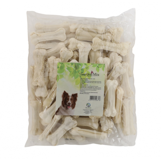 Gardenmix Sütlü Deri Kemik 8 Cm 20-25gr - 50li Paket Gardenmix Sütlü Deri Kemik 8 Cm 20-25gr - 50li Paket