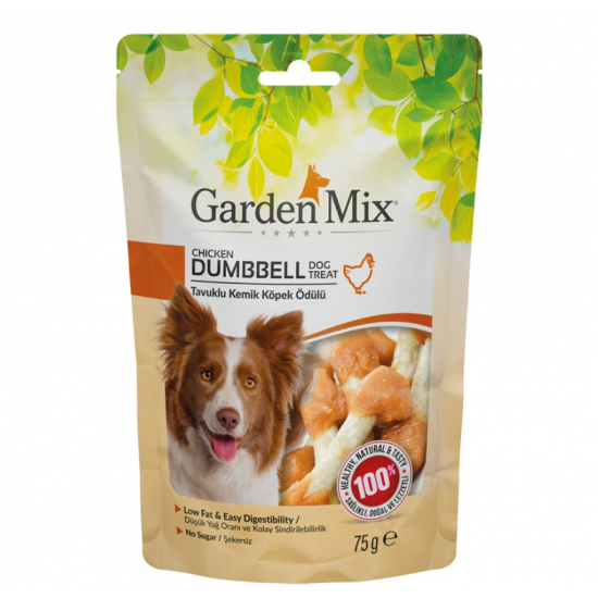 Garden Mix Tavuklu Kemik Köpek Ödülü 75gr Garden Mix Tavuklu Kemik Köpek Ödülü 75gr
