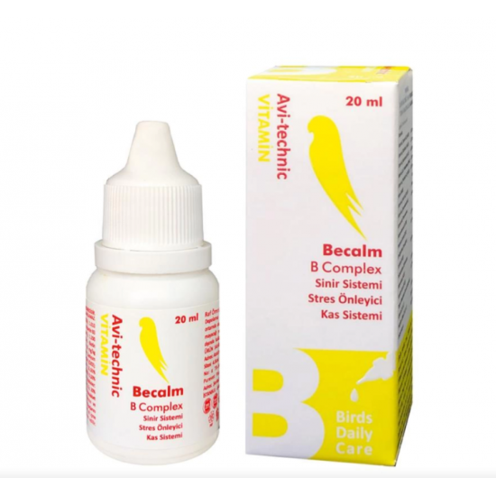 Avi-Technic Vitamin B Complex Kuşlar İçin Stres Önleyici 20 ml. Avi-Technic Vitamin B Complex Kuşlar İçin Stres Önleyici 20 ml.
