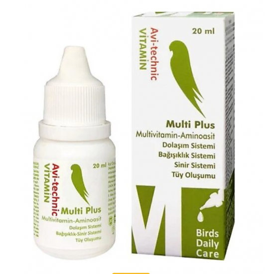 Avi-Technic Kuşlar İçin Multivitamin Ve Aminoasit Solüsyonu 20 Ml Avi-Technic Kuşlar İçin Multivitamin Ve Aminoasit Solüsyonu 20 Ml