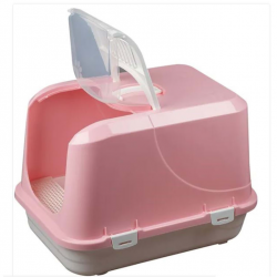 Çınar Plastik Kapalı Kedi Tuvaleti -XL (orta boy) Pembe