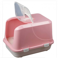 Çınar Plastik Kapalı Kedi Tuvaleti -XL (orta boy) Pembe